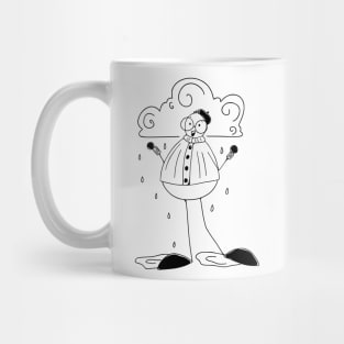 Love Rain Minimalist line art Mug